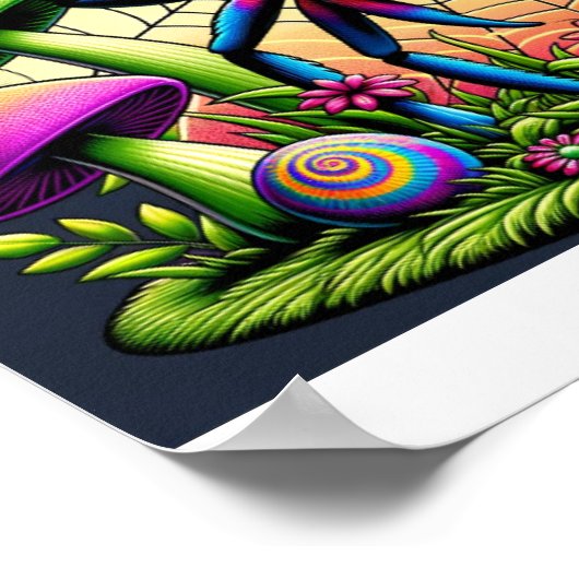 感謝くもの巣- Spydie7 ポスター (角)