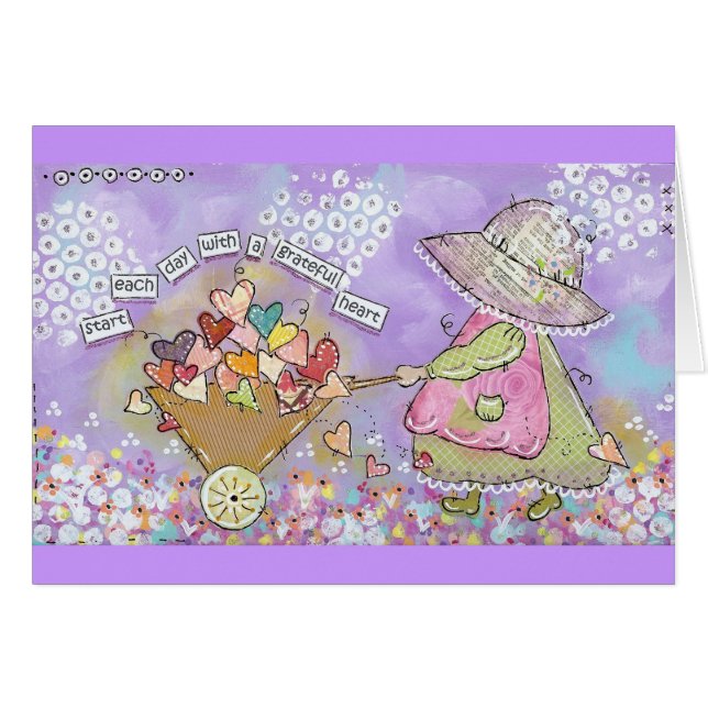 感謝したハートから毎日始めて下さい! (正面横)