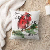 "感謝したハート"の水彩画の赤く基本的な枕 クッション (ブランケット)