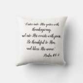 "感謝したハート"の水彩画の赤く基本的な枕 クッション (裏面)