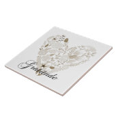 感謝したハート タイル (側面)