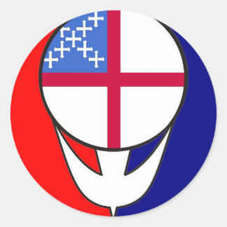 感謝した主教ステッカー ラウンドシール