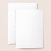 感謝した感謝している賛美された|の原稿および写真の金ゴールド 箔カード (裏面封筒付き)