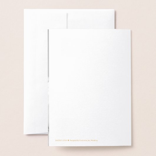 感謝した感謝している賛美された|の原稿および写真の金ゴールド 箔カード (裏面封筒付き)