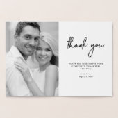 感謝した感謝している賛美された|の原稿および写真の金ゴールド 箔カード (内部)