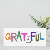 感謝した感謝のおもしろいのgratitiudeの芸術ありがとう 招待状 (スタンド正面)