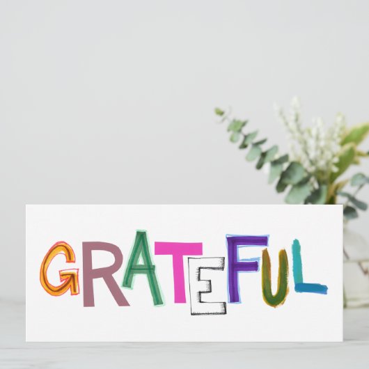 感謝した感謝のおもしろいのgratitiudeの芸術ありがとう 招待状 (スタンド正面)