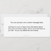 感謝した感謝のおもしろいのgratitiudeの芸術ありがとう 招待状 (裏面)