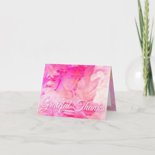 感謝した感謝の天使のnotecard w/colorfulのインテリア サンキューカード (正面)