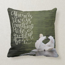 感謝した白鳥の枕