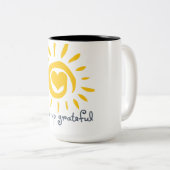 感謝した目覚めて下さい ツートーンマグカップ (正面右)