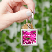 感謝したkeychainが常にあって下さい キーホルダー (手)