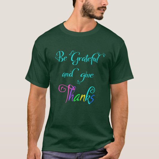感謝してありがとうを伝える 1 Tシャツ (正面)