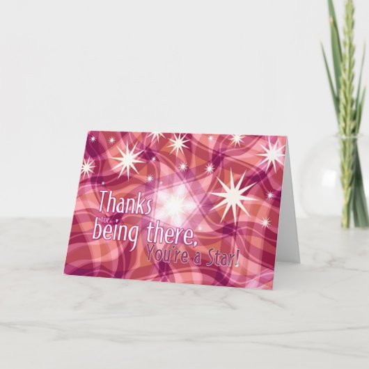 感謝していあなたは星評価カード サンキューカード (正面)