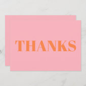 感謝していありがとうオレンジピンクカーモダンド (正面/裏面)