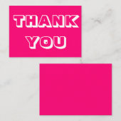 感謝していありがとうホットピンク アドバイスカード (正面/裏面)