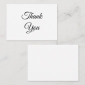 感謝していありがとう白黒クラシックエレガント アドバイスカード (正面/裏面)
