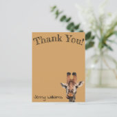 感謝していおもしろいキリン ポストカード (スタンド正面)