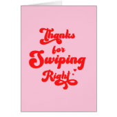 感謝していおもしろい右バレンタインデーへのスワイプ (正面)