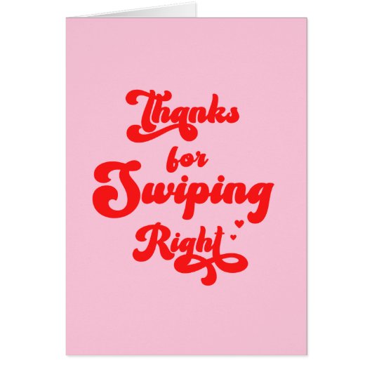 感謝していおもしろい右バレンタインデーへのスワイプ (正面)