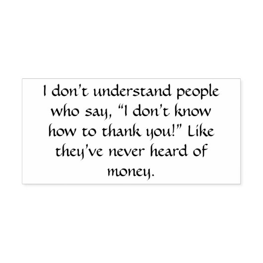 感謝していおもしろい文字 ラバースタンプ (インプリント)