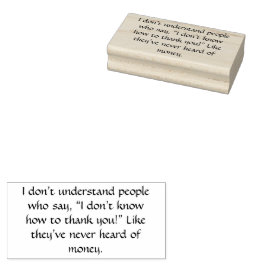 感謝していおもしろい文字 ラバースタンプ