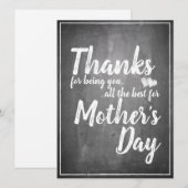 感謝していお前だ！母の日の黒板 (正面/裏面)