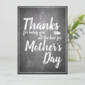 感謝していお前だ！母の日の黒板 (スタンド正面)
