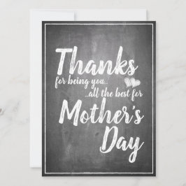 感謝していお前だ！母の日の黒板