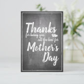 感謝していお前だ！母の日の黒板 (スタンド正面)