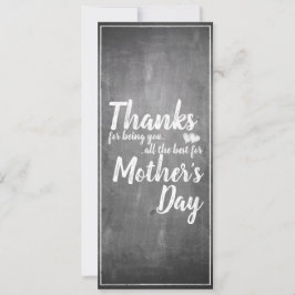 感謝していお前だ！母の日の黒板