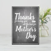 感謝していお前だ！母の日の黒板 (スタンド正面)