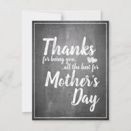 感謝していお前だ！母の日の黒板
