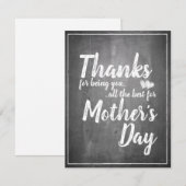 感謝していお前だ！母の日の黒板 (正面/裏面)