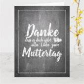 感謝していお前だ！母の日の黒板 カード (黄色い花)