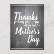 感謝していお前だ！母の日の黒板