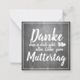 感謝していお前だ！母の日の黒板 ノートカード
