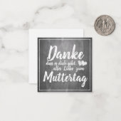 感謝していお前だ！母の日の黒板 ノートカード (正面/裏面インサイチュ)