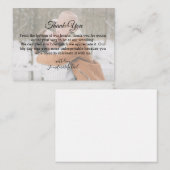 感謝していお前のシックな書結婚道の写真 ノートカード (正面/裏面)