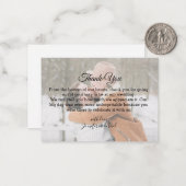 感謝していお前のシックな書結婚道の写真 ノートカード (正面/裏面インサイチュ)