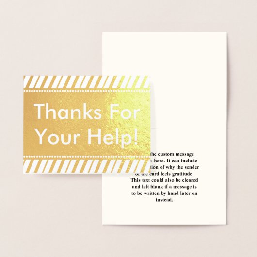 「感謝していお前の救済ため！」 グリーティングカード 箔カード (ディスプレー)