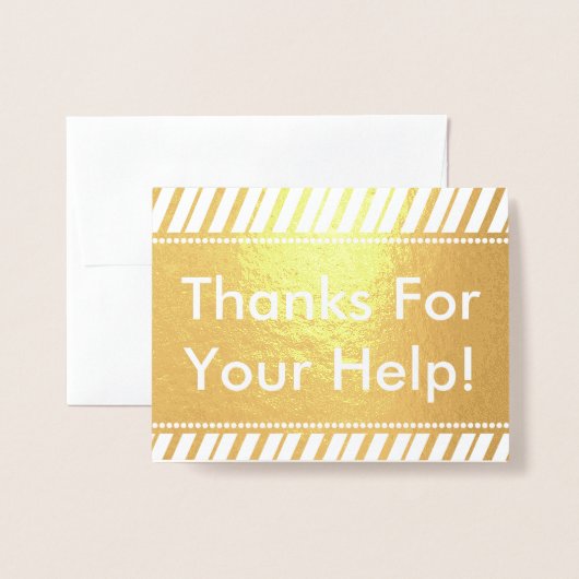 「感謝していお前の救済ため！」 グリーティングカード 箔カード