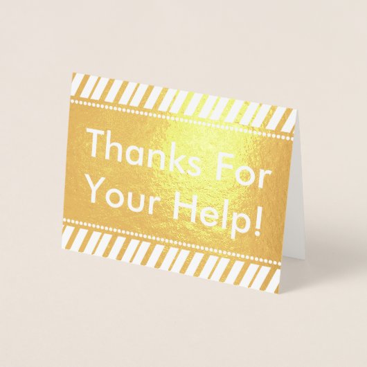 「感謝していお前の救済ため！」 グリーティングカード 箔カード (正面)