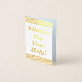 「感謝していお前の救済ため!」 グリーティングカード 箔カード (正面)