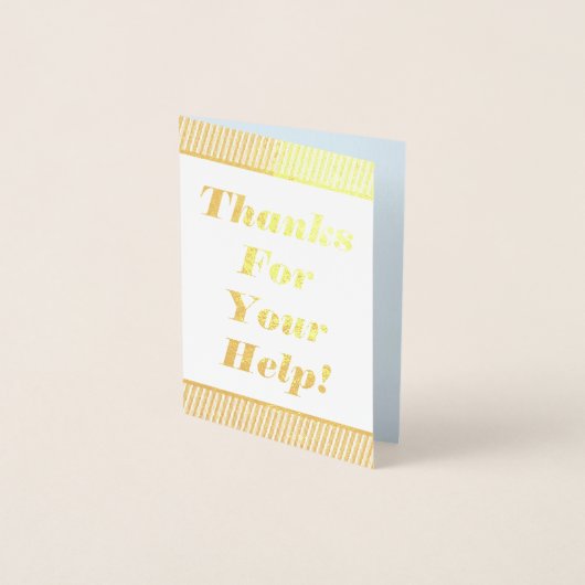 「感謝していお前の救済ため!」 グリーティングカード 箔カード (正面)