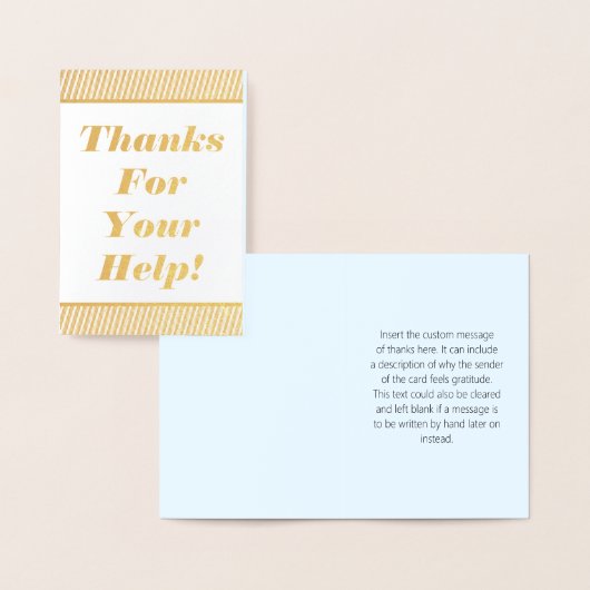 「感謝していお前の救済ため!」 グリーティングカード 箔カード (ディスプレー)