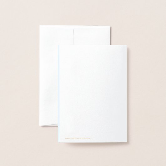 「感謝していお前の救済ため！」 グリーティングカード 箔カード (裏面封筒付き)