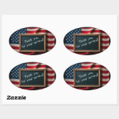 感謝していお前の為に 楕円形シール (シート)