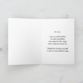 感謝していお前はモステスの女主人だ サンキューカード (内部)