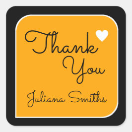 感謝していお前は感謝してい黄色い スクエアシール